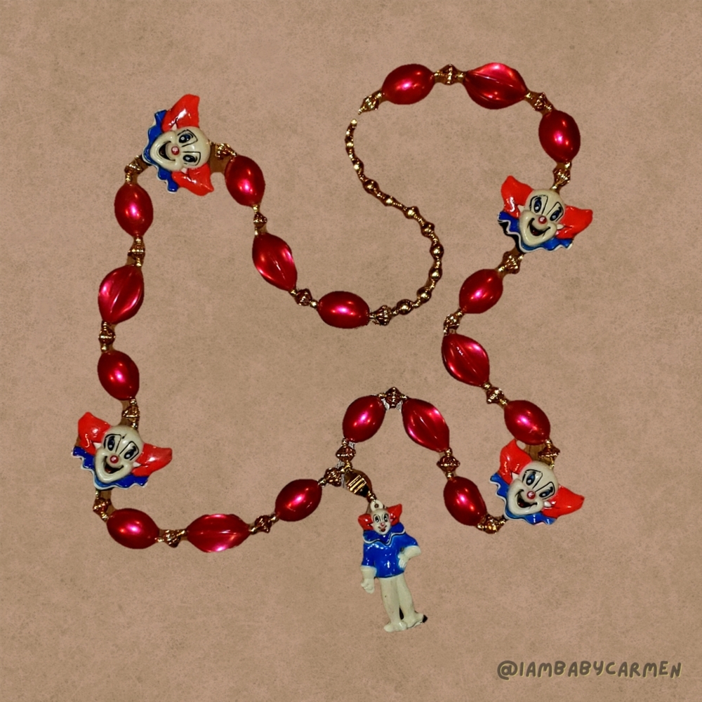 For Trade - Rare Vintage Bozo Clown Festival Necklace
